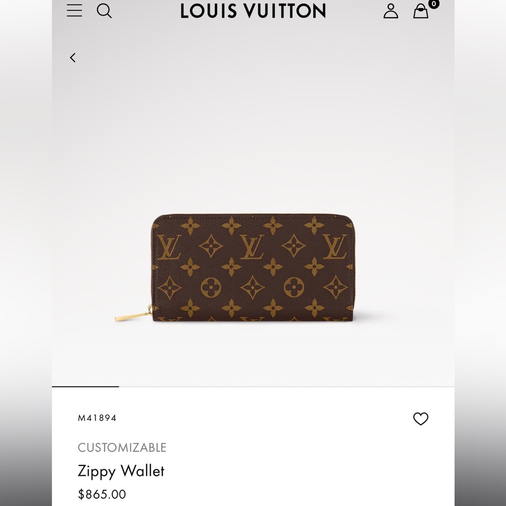 LOUIS VUITTON ZIPPY WALLET - ROSE BALLERINE